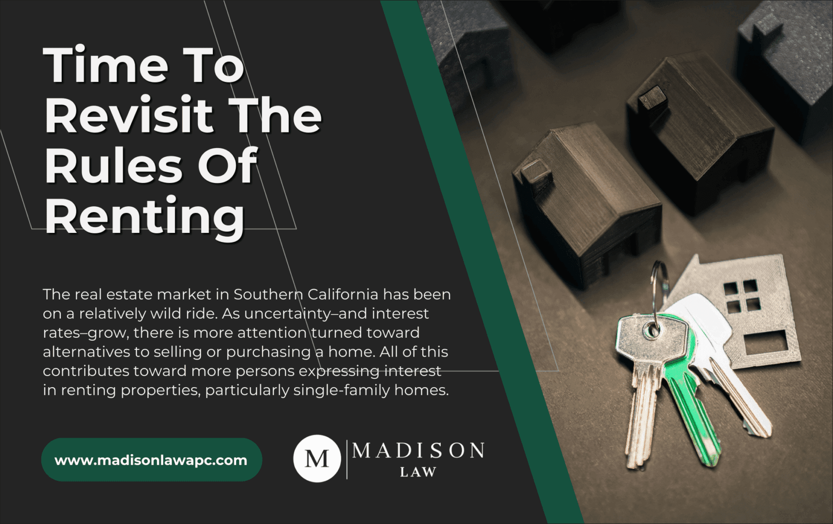 Graphic of article titled "Time To Revisit The Rules Of Renting" from Madison Law