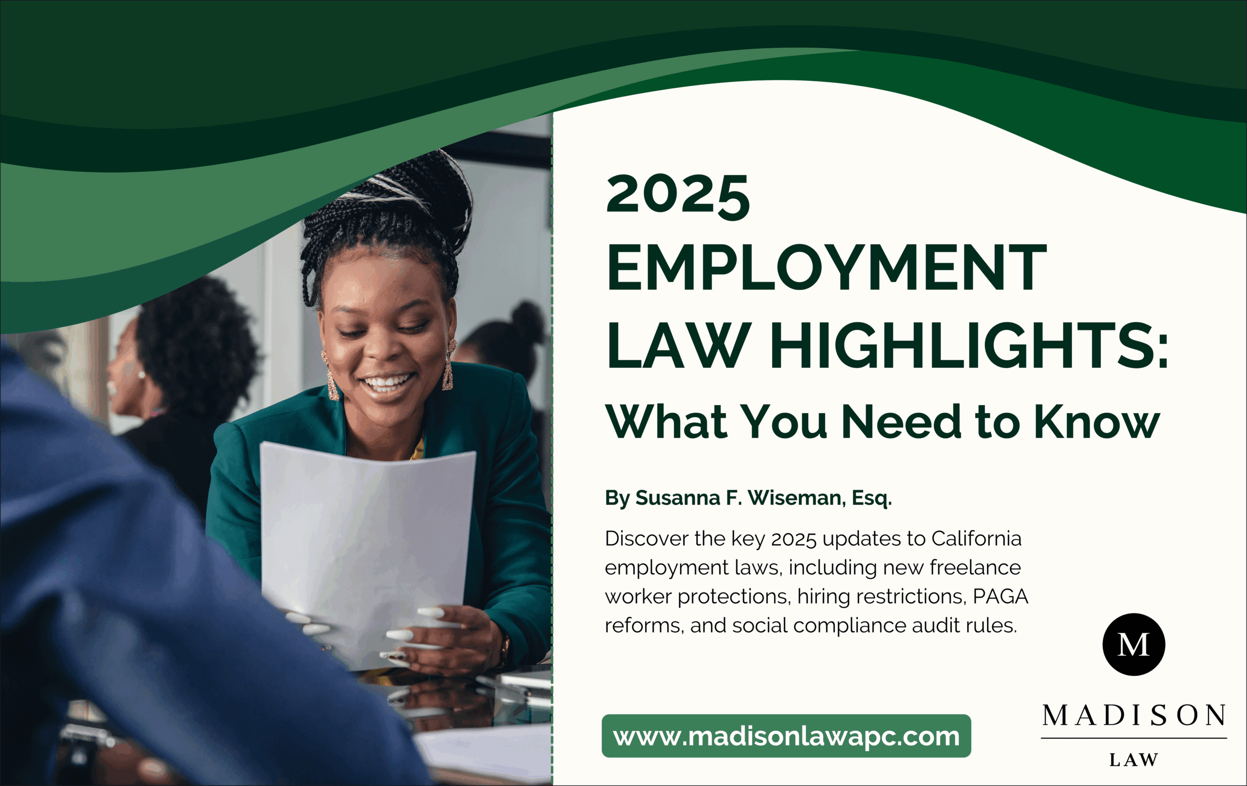 2025 employment law highlights for California employers with expert insights.